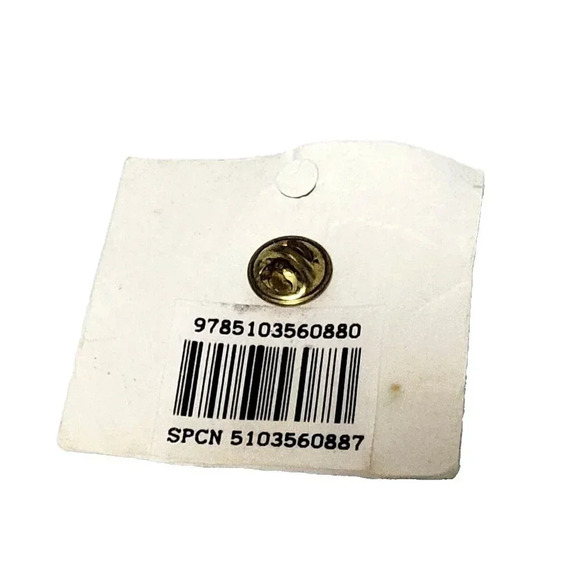 Heaven Sent REJOICE Lapel Pin New Old Stock Angel Gold Tone Vintage - Picture 2 of 2